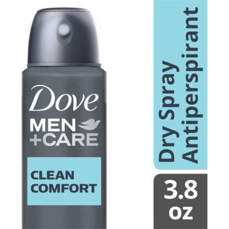 Dove Men+Care Clean Comfort Dry Spray Antiperspirant, 3.8 oz