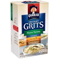 Quaker® Flavor Variety Original/Butter/Cheddar Cheese/Country Bacon Instant Grits 12-1 oz. Packets