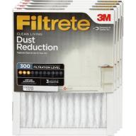 Filtrete 300 Dust Reduction Air Filter, Multiple Sizes , 4-Pack