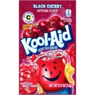 Kool-Aid Black Cherry Unsweetened Drink Mix, 0.13 OZ (3.6g) Packet