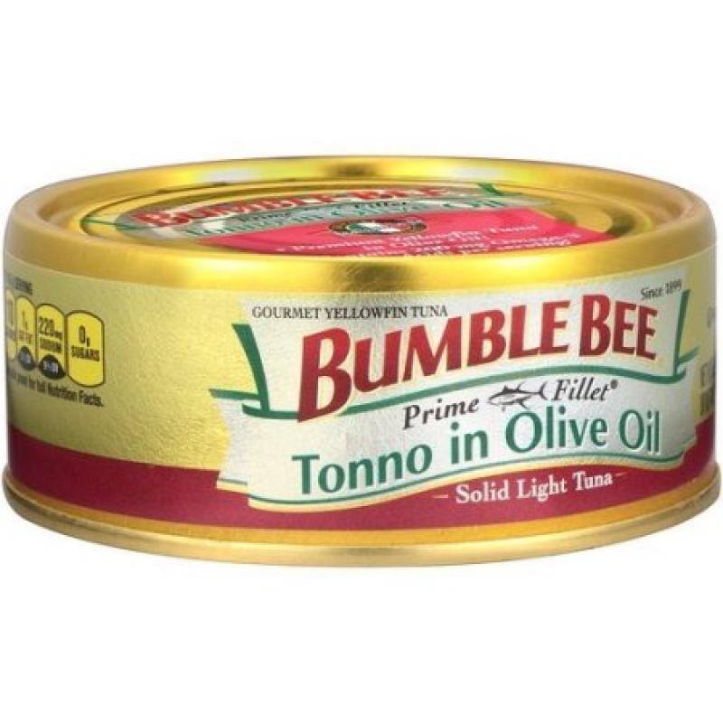 Bumble Bee Solid Light Tuna Tonno, in Olive Oil, 5 Oz