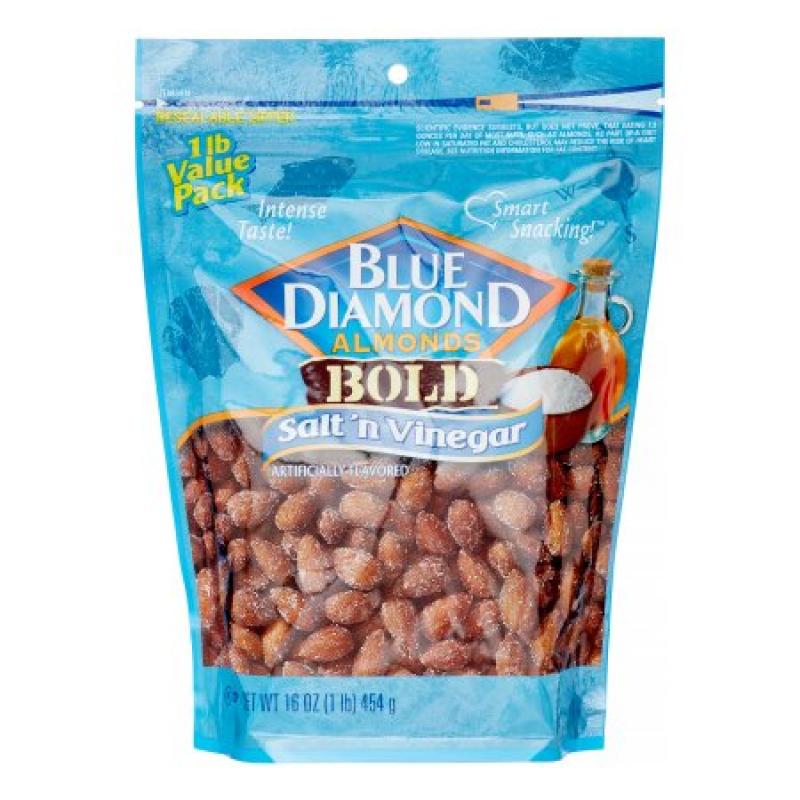 Blue Diamond® Almonds Bold Salt 'N Vinegar Almonds 16 oz. Bag