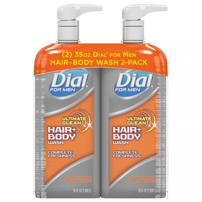Dial for Men Ultimate Clean Hair + Body Wash, Ultimate Clean (35 fl. oz., 2 pk.)