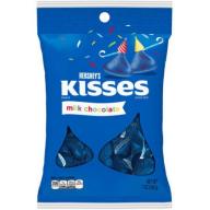 Kisses Birthday Milk Chocolates Candy, Blue, 7 oz