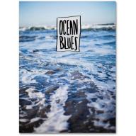 Trademark Fine Art "Ocean Blues" Canvas Art by Leah Flores