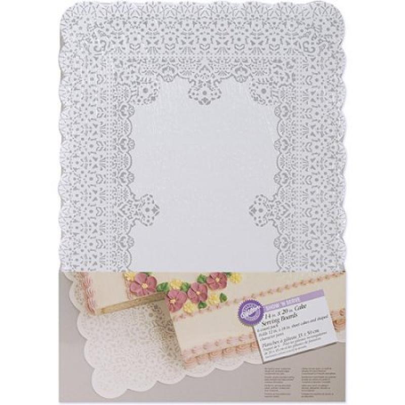 Wilton Show &#039;N Serve" 14" Cake Boards, Rectangle 6 ct. 2104-1230