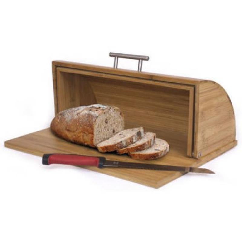 Home Basics Bread Box, Bamboo