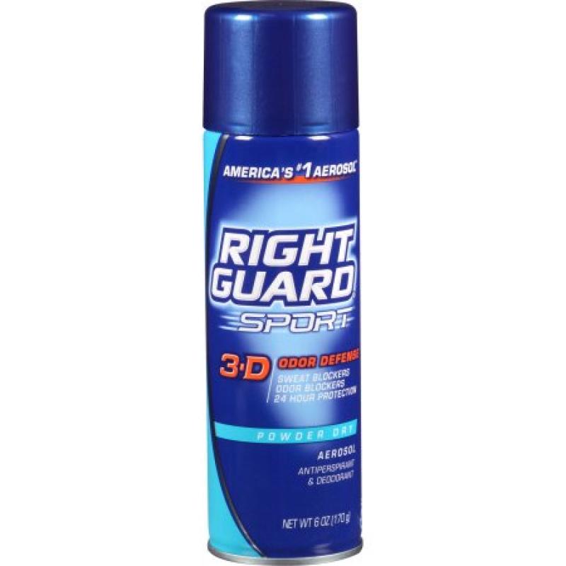 Right Guard Powder Dry Anti-Perspirant Deodorant, 6 oz