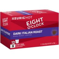 Eight O&#039;Clock Dark Italian Roast Coffee K-Cup Packs - 12 CT