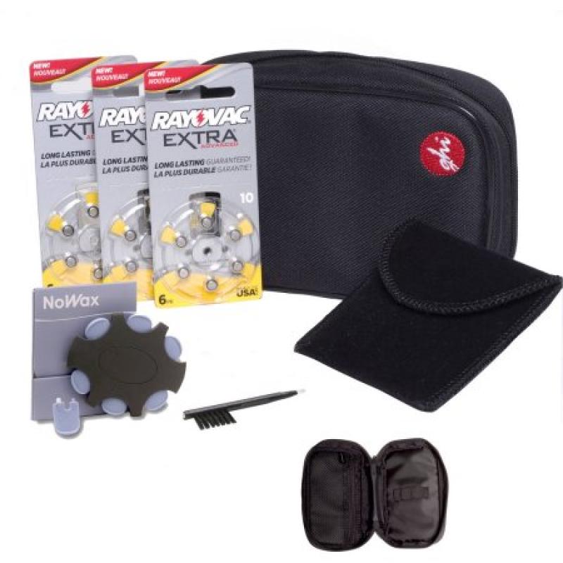 Complete Travel Accessory Kit for Care and Maintenance of General Hearing Instruments&#039; Simply Soft and Simply Slim Hearing Devices