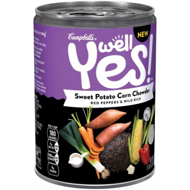 Campbell&#039;s Well Yes! Sweet Potato Corn Chowder Soup 16.3 oz.
