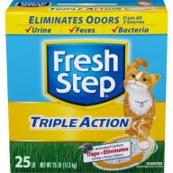 Fresh Step Triple Action, Clumping Cat Litter, Scented, 25 Pounds