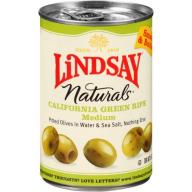 Lindsay Naturals California Green Ripe Olives 6 Oz Pull-Top Can