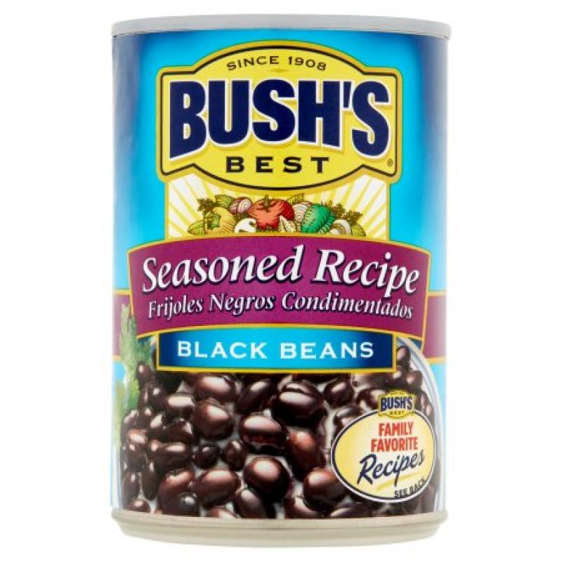 Bushs Best Seasoned Recipe Black Beans, 15 oz