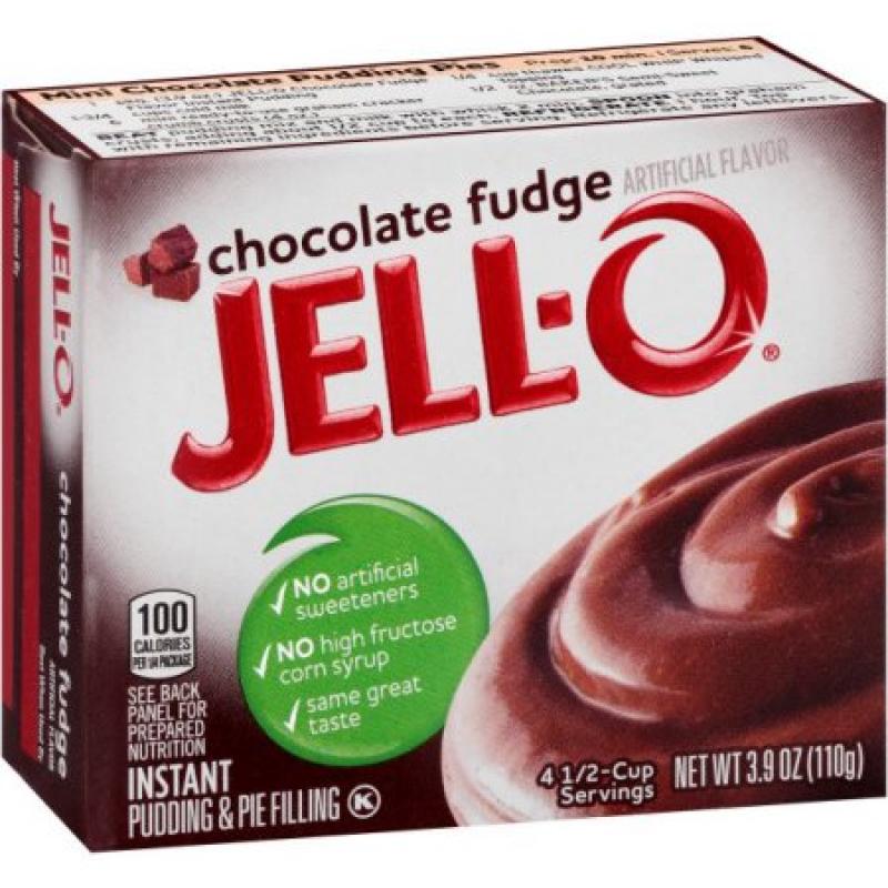Jell-O Instant Pudding & Pie Filling Chocolate Fudge, 3.9 Oz
