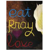 Trademark Fine Art "Eat Pray Love I" Canvas Wall Art by Amanda Rea