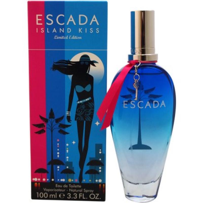 Escada Island Kiss for Women Limited Edition Eau de Toilette Spray, 3.3 fl oz