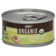 Organix Cat Food, Adult, Organic, Shredded Chicken and Chicken Liver Recipe, 3 oz, 24-Pack