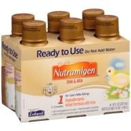 Nutramigen Hypoallergenic Ready to Use Infant Formula 6-8 fl. oz. Bottles