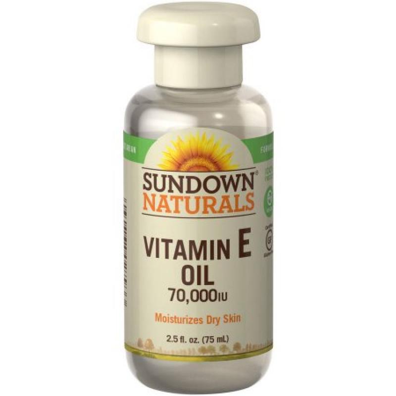 Sundown Naturals Vitamin E Oil, 70,000 IU, 2.5 fl oz