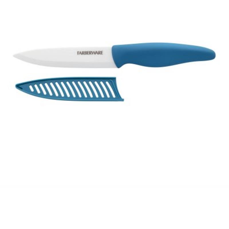 Farberware 5" Utility Knife with Ceramic Blade, Teal