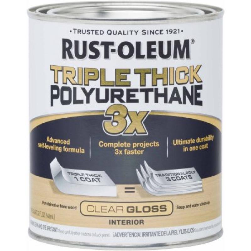 Rust-Oleum Triple Thick Polyurethane Quart, Gloss