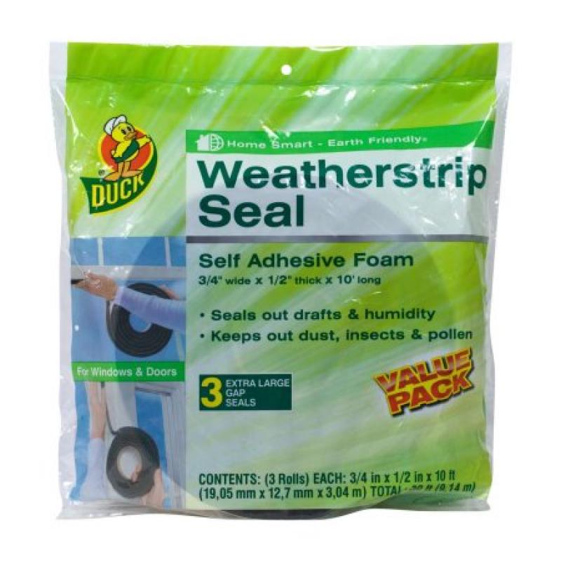 Duck Brand Weatherstrip Seal for Extra-Large Gaps, 3pk