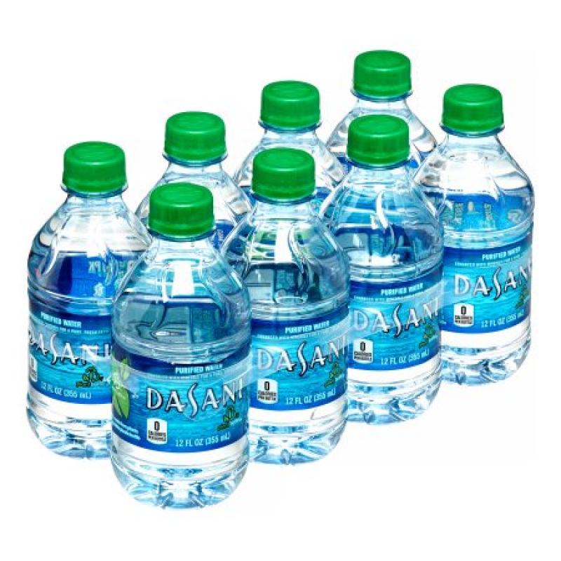 Aquafina Purified Water, 12 Fl Oz, 8 Count