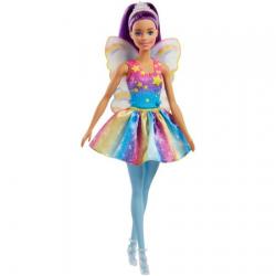 Barbie Dreamtopia Fairy Doll with Purple Hair & Rainbow Wings
