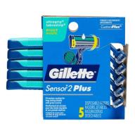 Gillette Sensor 2 Plus Disposable Razors - 5 CT