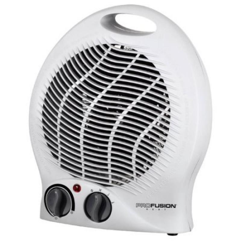 Pro Fusion Heat FH204B 750/1500 Watt White Portable Heater & Fan