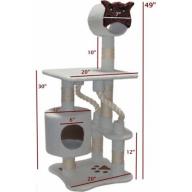 Majestic Pet Products 49" Bungalow Sherpa Cat Tree
