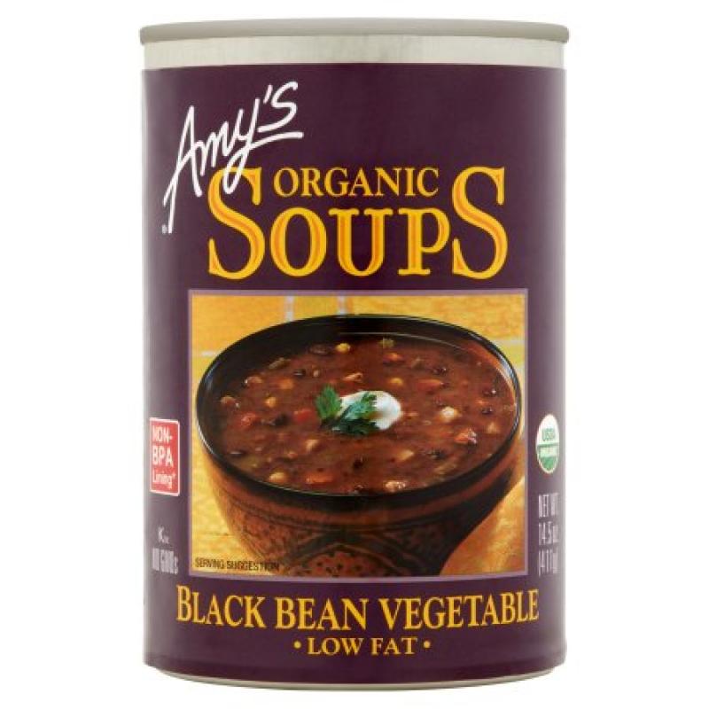 Amy&#039;s Organic Soups Low Fat Black Bean Vegetable, 14.5 OZ