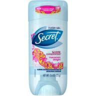 Secret Clear Gel Antiperspirant/Deodorant, Wild Sugar Scent. 2.6 oz