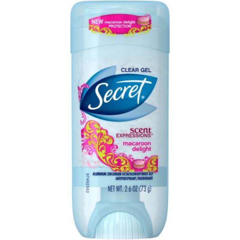 Secret Clear Gel Antiperspirant/Deodorant, Wild Sugar Scent. 2.6 oz