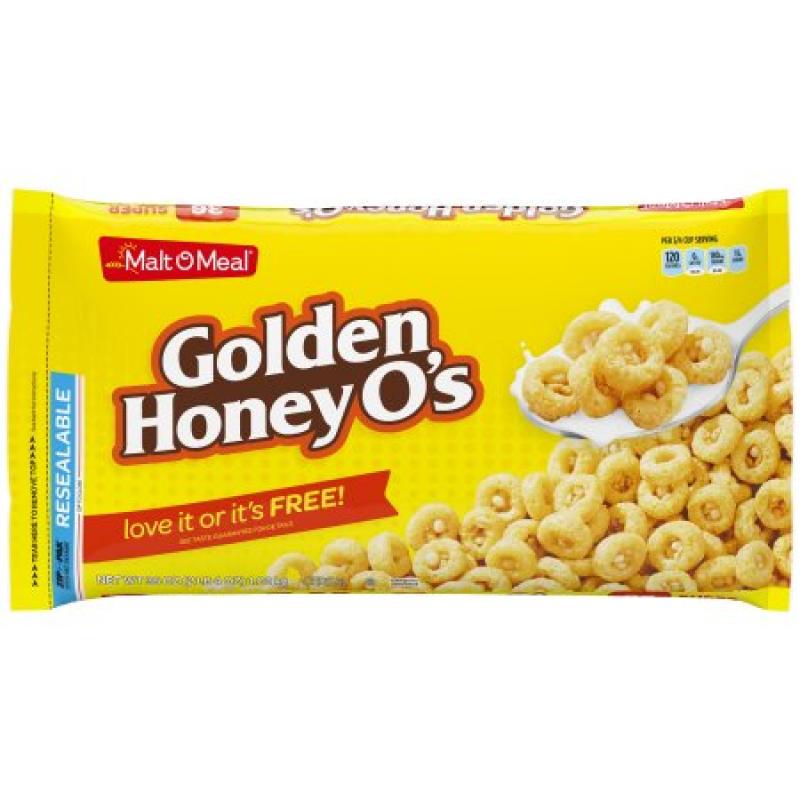 Malt-O-Meal Golden Honey O' s Breakfast Cereal, 36 Ounce Bag