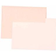 JAM Paper Recycled Parchment Personal Stationery Sets with Matching A7 Envelopes, Pink, 25-Pack