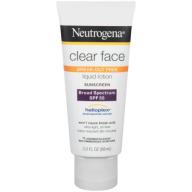 Neutrogena Clear Face Liquid Lotion Sunscreen Broad Spectrum SPF 55, 3 Fl. Oz