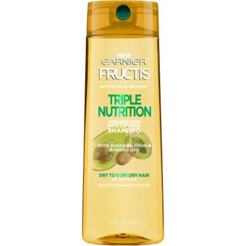 Garnier Fructis Triple Nutrition Shampoo 12.5 FL OZ