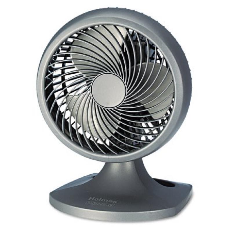 Holmes Blizzard 9" Three-Speed Oscillating Table/Wall Fan, Charcoal