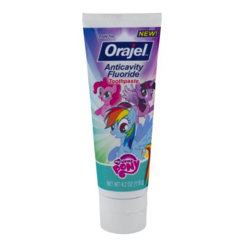 Orajel Anticavity Fluoride Toothpaste Fruity Fun, 4.2 OZ