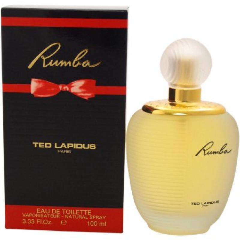 Ted Lapidus Rumba for Women Eau de Toilette Spray, 3.33 oz
