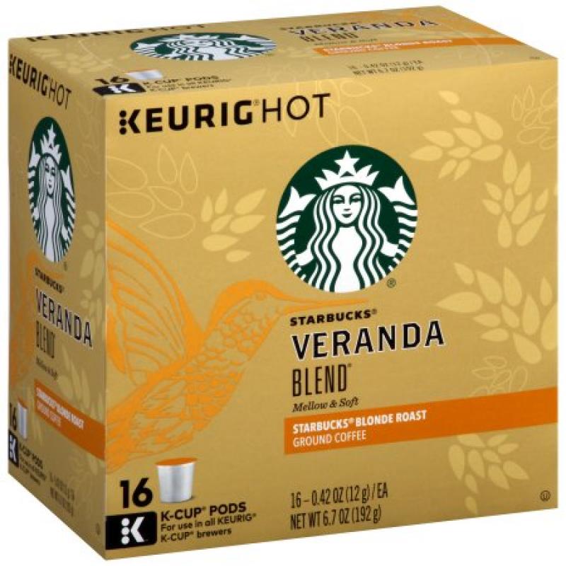 Starbucks® Veranda Blend® Blonde Roast Ground Coffee K-Cup® Pods 16 ct Box