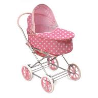 Just Like Mommy 3-in-1 Doll Pram, Pink with White Polka Dots - Fits American Girl Dolls & My Life As