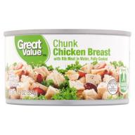 Great Value Premium Fully Cooked Chunk Chicken, 12.5 oz