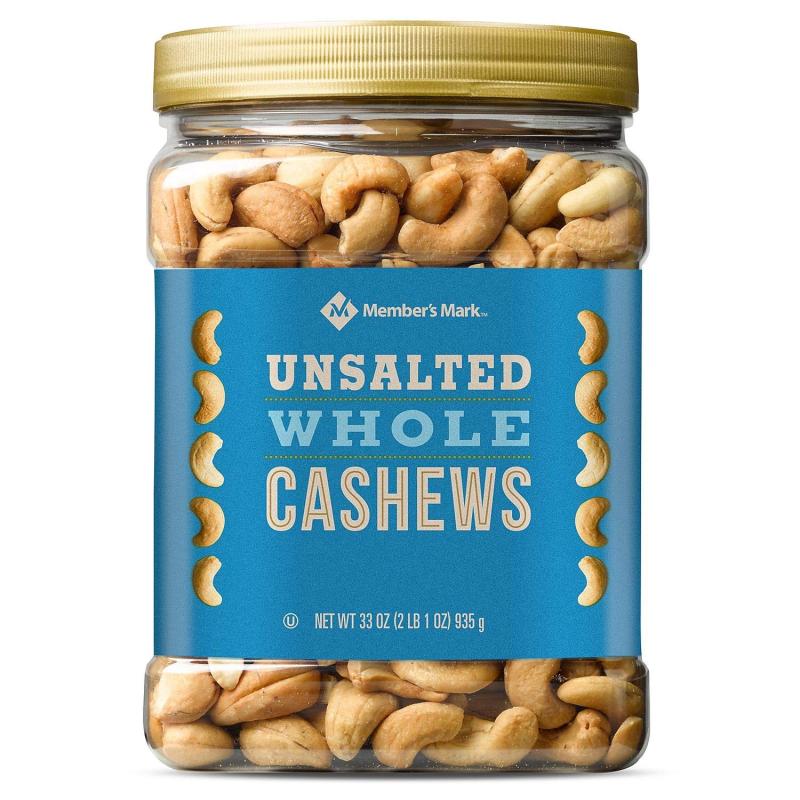 Member&#039;s Mark Unsalted Whole Cashews (33 oz.)