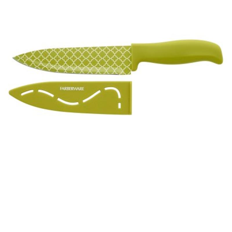 Farberware 6" Chef Knife, Green Trellis