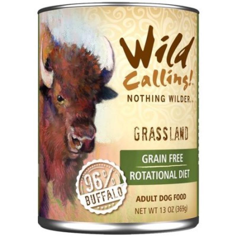 Wild Calling Grassland Canned Dog Food, Buffalo, 13 oz