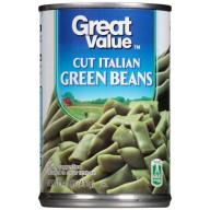 Great Value: Cut Italian Green Beans, 14.5 oz