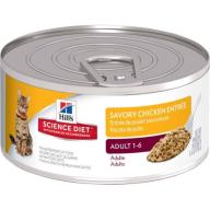 Hill&#039;s Science Diet Adult Savory Chicken Entrée Canned Cat Food, 5.5 oz, 24-pack